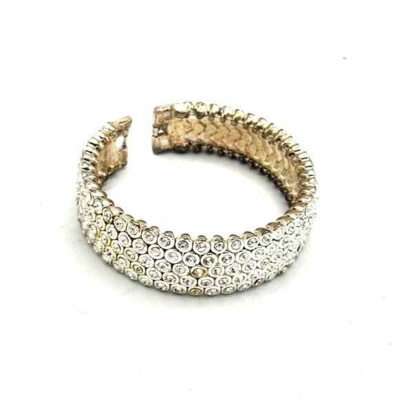 Vintage Crystal Bracelet - Rows Of Crystals - Picture 2 of 5